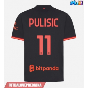 Lacne Muži Futbalové dres AC Milan Christian Pulisic #11 2026-27 Krátky Rukáv - Tretina